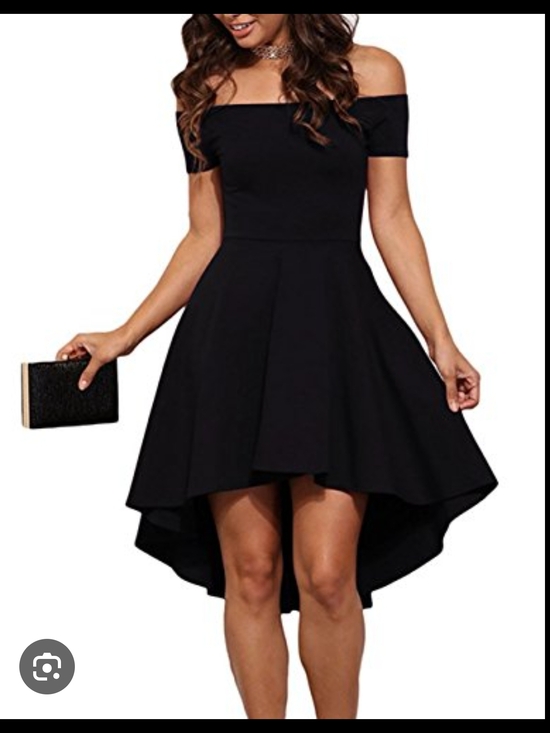 Sarin Mathews Dresses & Skirts - Chic One-Shoulder High-Low Dress in Black (#75)